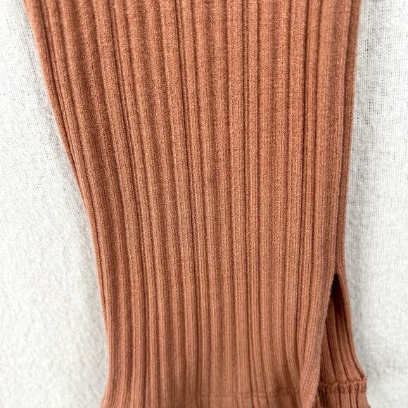 SONG OF STYLE Emmy Ribbed pant Women XXS Pink Peach Pull On Sweater Knit Stretch - Picture 12 of 16